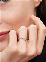 Anello Pandora Donna in Argento Cubic Zirconia 195085C01-52 - 195085C01-52